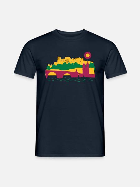 Heidelberg - Männer T-Shirt - Navy