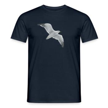 Envolée de la mouette - T-shirt homme - marine - Devant - AI Model Male 178 light (178cm)