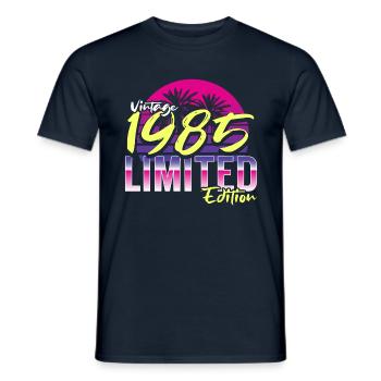 Geburtstag 1985 Vintage Retro 80er Jahre Design - Männer T-Shirt - Navy - Vorne - AI Model Male 178 light (178cm)