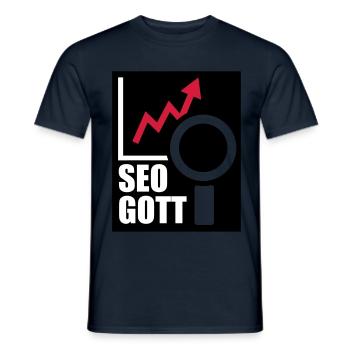 seo - Männer T-Shirt - Navy - Vorne - AI Model Male 178 light (178cm)