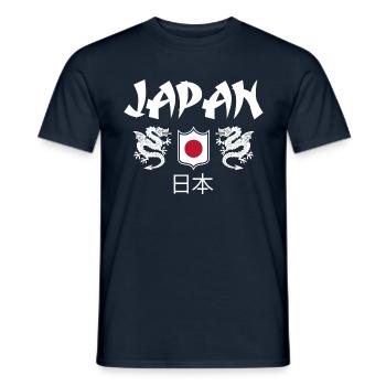 Japan - Men's T-Shirt - navy - Front - AI Model Male 178 light (178cm)