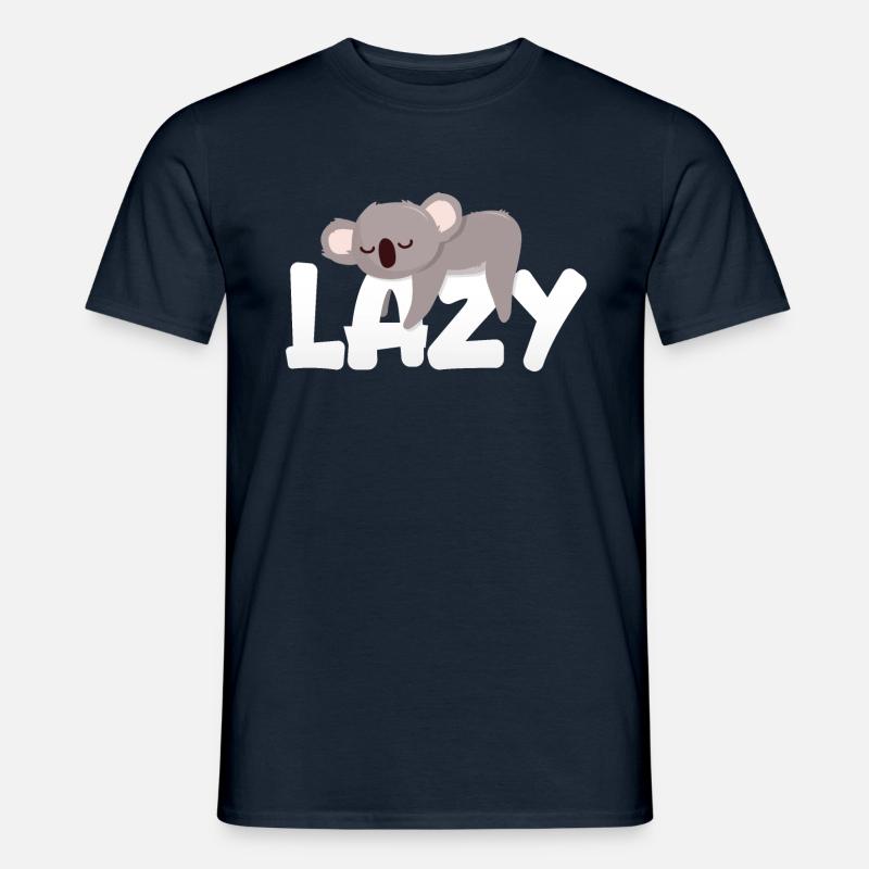 Fauler Koala - Männer T-Shirt - Navy