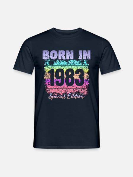 Geboren in 1983 - Mænd T-shirt - marineblå