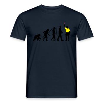 Evolution Schiedsrichter - Männer T-Shirt - Navy - Vorne - AI Model Male 178 light (178cm)