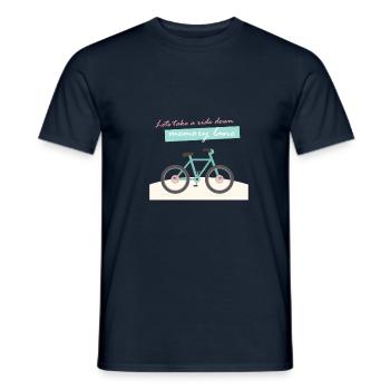 Memory lane - Men's T-Shirt - navy - Front - AI Model Male 178 light (178cm)