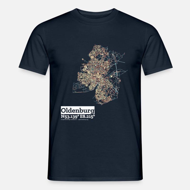 Oldenburg Basic Pastels - Männer T-Shirt - Navy
