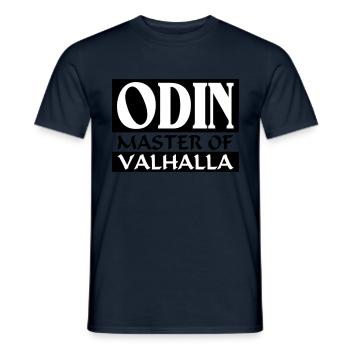 Odin _-_ Master_Of_Valhalla - Men's T-Shirt - navy - Front - AI Model Male 178 light (178cm)