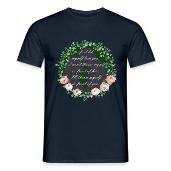 Rose Hathaway Quote, Vampire Academy Richelle Mead - Men's T-Shirt - navy - Front - AI Model Male 178 light (178cm)