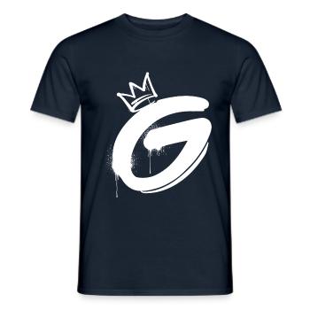 G - Men's T-Shirt - navy - Front - AI Model Male 178 light (178cm)