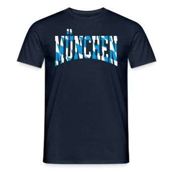 Munich - T-shirt homme - marine - Devant - AI Model Male 178 light (178cm)