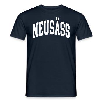 Neusäß - Männer T-Shirt - Navy - Vorne - AI Model Male 178 light (178cm)