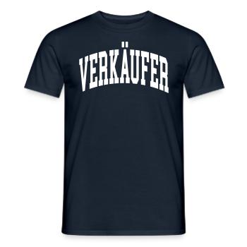 Verkäufer - Männer T-Shirt - Navy - Vorne - AI Model Male 178 light (178cm)