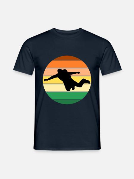 Fallschirm springen extrem - Männer T-Shirt - Navy
