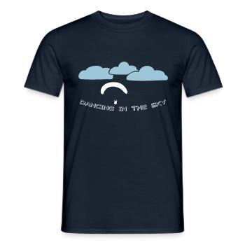 Paragliding paraglider gift T-shirt - Men's T-Shirt - navy - Front - AI Model Male 178 light (178cm)