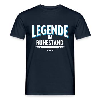 Legende Ruhestand Rente - Männer T-Shirt - Navy - Vorne - AI Model Male 178 light (178cm)