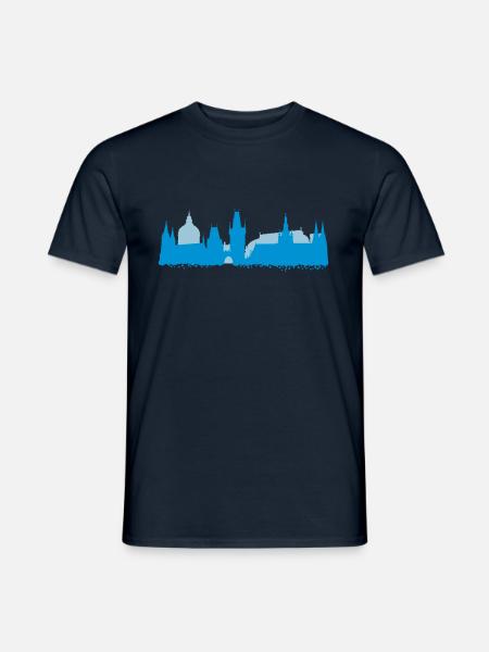 Prag Skyline - Männer T-Shirt -