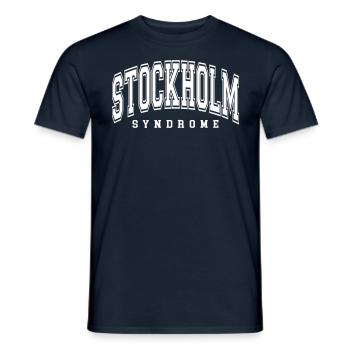 Syndrome de Stockholm - T-shirt homme - marine - Devant - AI Model Male 178 light (178cm)