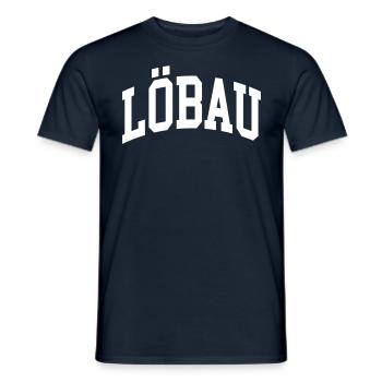 Löbau - T-shirt homme - marine - Devant - AI Model Male 178 light (178cm)