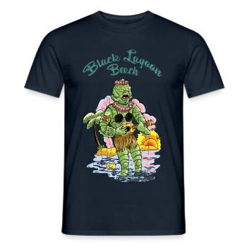 vahinedulagoon - T-shirt homme - marine - Devant - AI Model Male 178 light (178cm)