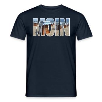 Moin - Männer T-Shirt - Navy - Vorne - AI Model Male 178 light (178cm)