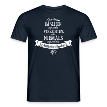australian shepherd - Männer T-Shirt - Navy - Vorne - AI Model Male 178 light (178cm)
