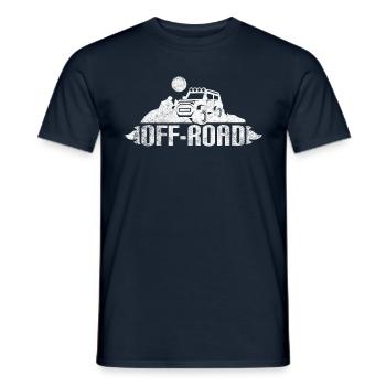 Offroad im used look - Männer T-Shirt - Navy - Vorne - AI Model Male 178 light (178cm)