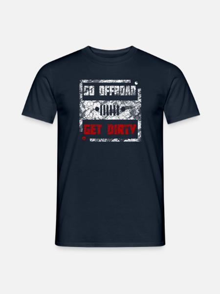 4x4 Allrad Abenteuer Geschenk - Männer T-Shirt - Navy