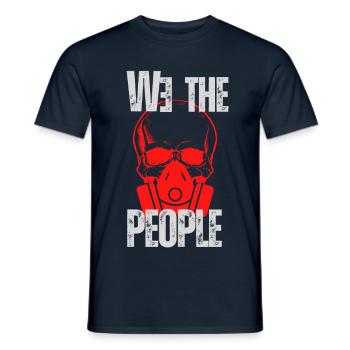 Sweat-shirt Rave 💊 "We the people" Rave wear - T-shirt homme - marine - Devant - AI Model Male 178 light (178cm)