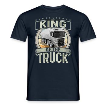 Chauffeur de camion Roi Du Camion - T-shirt homme - marine - Devant - AI Model Male 178 light (178cm)