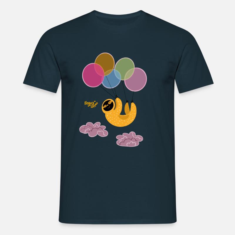 Faultier - Männer T-Shirt - Navy