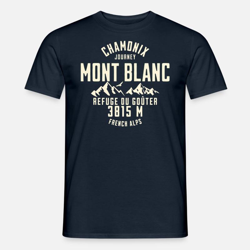 Chamonix Reise Basislager - Männer T-Shirt - Navy