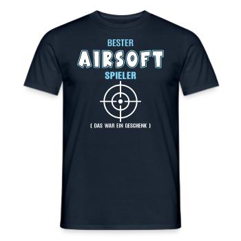 Bester Airsoft Spieler Airsofter Airsoftspieler - Männer T-Shirt - Navy - Vorne - AI Model Male 178 light (178cm)