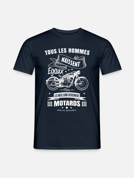 MEILLEUR MOTARD - T-shirt homme - marine
