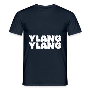 Ylang Ylang Design for Fragrance Lovers - Men's T-Shirt - navy - Front - AI Model Male 178 light (178cm)