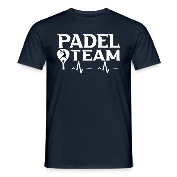 Padel - Männer T-Shirt - Navy - Vorne - AI Model Male 178 light (178cm)
