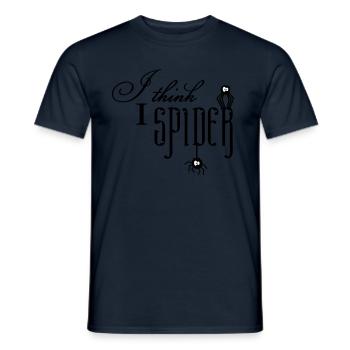I think I spider - Männer T-Shirt - Navy - Vorne - AI Model Male 178 light (178cm)