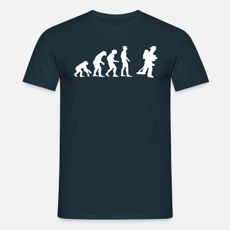 evolution Feuerwehrmann - Männer T-Shirt - Navy