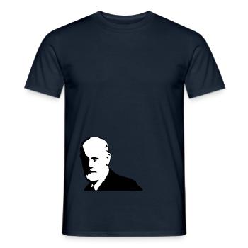 Sigmund Freud - Männer T-Shirt - Navy - Vorne - AI Model Male 178 light (178cm)