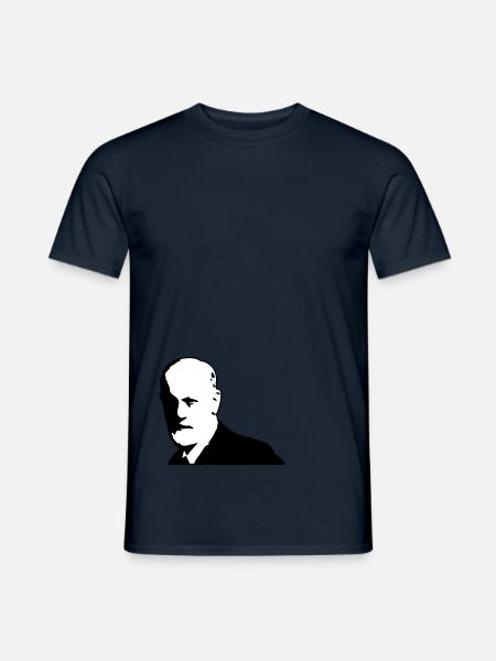 Sigmund Freud - Männer T-Shirt - Navy