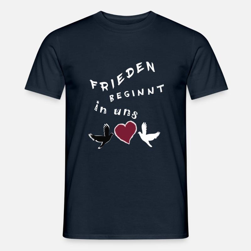Frieden beginnt in uns - Männer T-Shirt - Navy