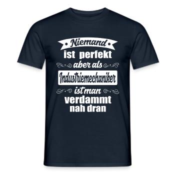 industrial mechanic - Men's T-Shirt - navy - Front - AI Model Male 178 light (178cm)
