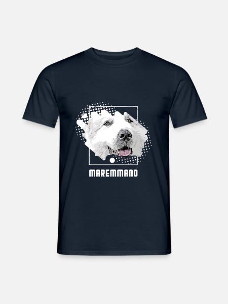 Maremmano Abruzzese - Herdenschutz Hund - Männer T-Shirt - Navy