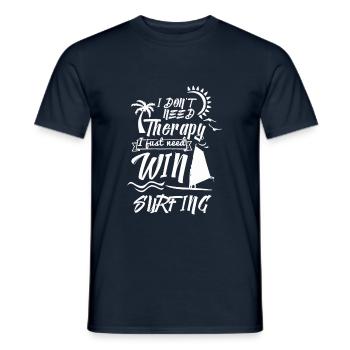 Windsurfen Windsurfing Surfer Geschenk Windsurfer - Männer T-Shirt - Navy - Vorne - AI Model Male 178 light (178cm)