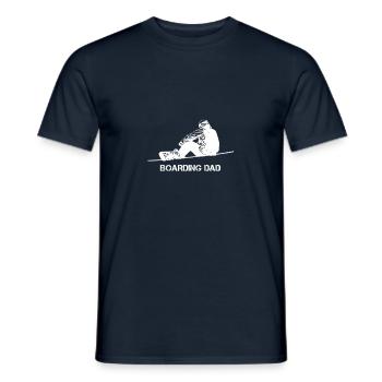 Snowboard Boarding Papa Dad Geschenke - Männer T-Shirt - Navy - Vorne - AI Model Male 178 light (178cm)