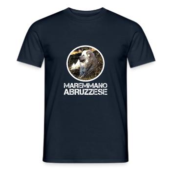 Pastore Maremmano Abruzzese Herd Protection HerdIng Dog - Men's T-Shirt - navy - Front - AI Model Male 178 light (178cm)