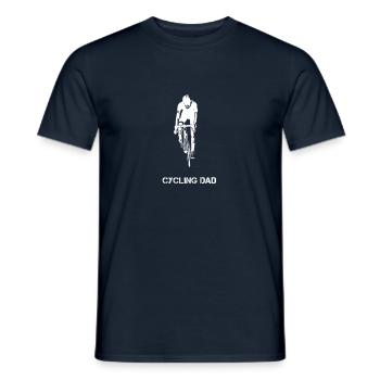 Cycling Papa Cyclisme vélo vélo - T-shirt homme - marine - Devant - AI Model Male 178 light (178cm)