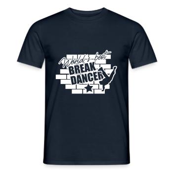 Breakdancing Dancing Dancers Breakdance Breakdance Breakdancer - Men's T-Shirt - navy - Front - AI Model Male 178 light (178cm)