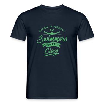 Swim Natation Natation Natation Swimming - T-shirt homme - marine - Devant - AI Model Male 178 light (178cm)