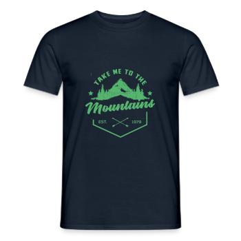 Wanderer Wanderung Wandern Pilgern Wanderin - Männer T-Shirt - Navy - Vorne - AI Model Male 178 light (178cm)