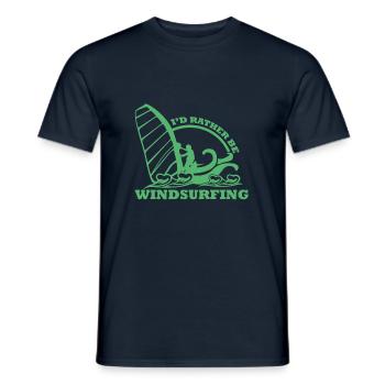 Windsurf - T-shirt homme - marine - Devant - AI Model Male 178 light (178cm)